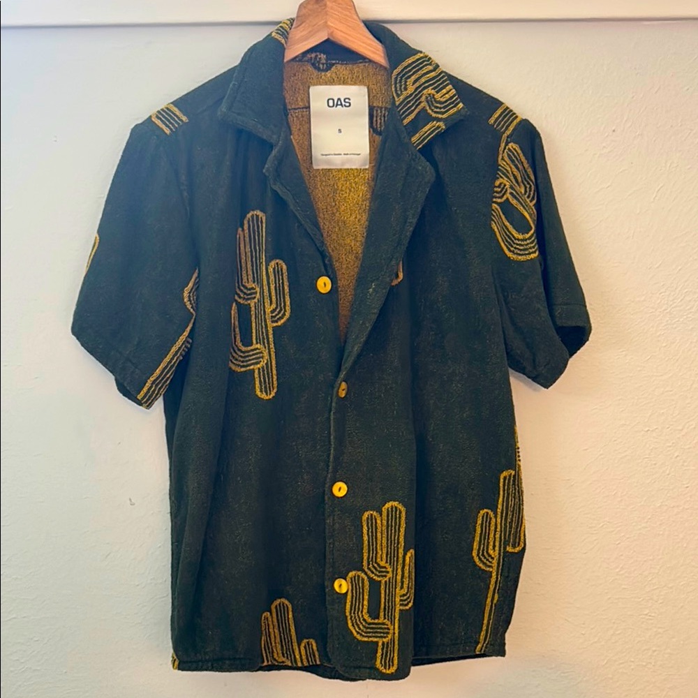 NWOT OAS Cuba Mezcal Terry Shirt Size Small